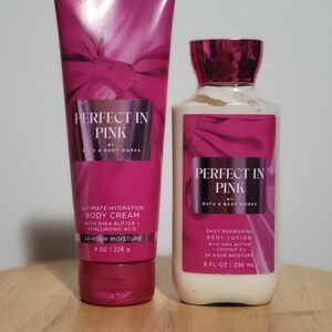 Bath & Body Works Perfect in Pink Body Cream & Lotion Hard To FIND